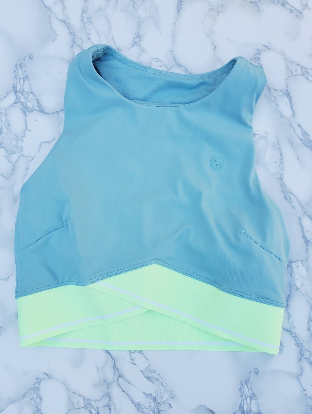 Lululemon V-Waist Cropped Tennis Tank Top - Rip Tide / Size 6